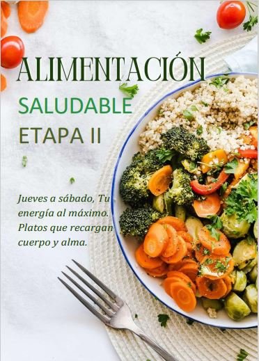 Plan diario para comer saludable.