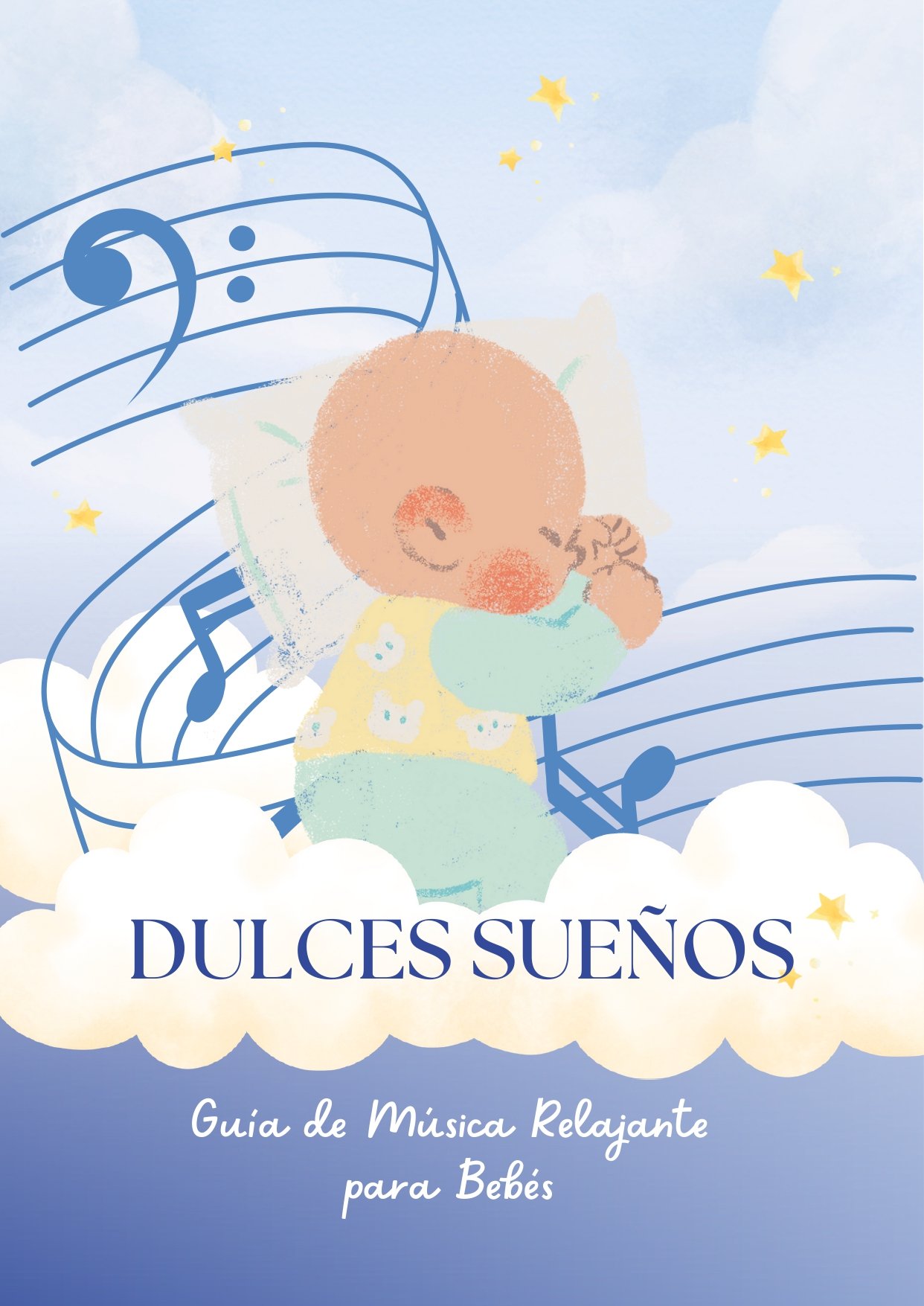 Música relajante para que tu bebé pueda conciliar el sueño.